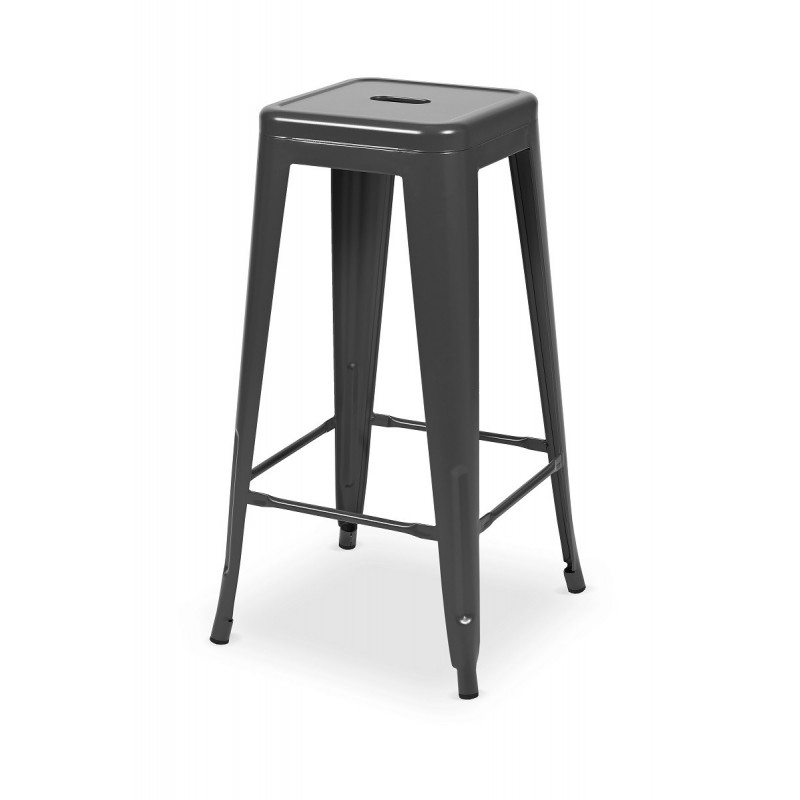 Hocker PARIS inspiriert von TOLIX Graphit matt