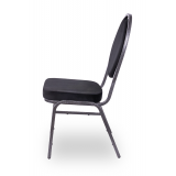 Stapelstühle / Bankettstühle HERMAN schwarz velours