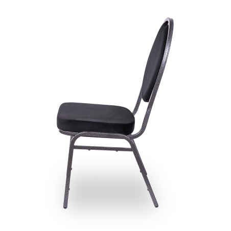 Stapelstühle / Bankettstühle HERMAN schwarz velours