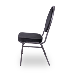 Stapelstühle / Bankettstühle HERMAN schwarz velours