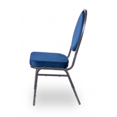 Stapelstühle / Bankettstühle HERMAN Blau Velours