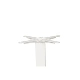 Bistrotisch ALFA S weiss 68x68 Retro-Holz