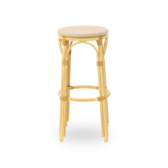Barhocker FRANCESCO aus Technorattan beige