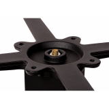 Biergartentische ALFA S schwarz Mit HPL-Platten 69x69 weiß