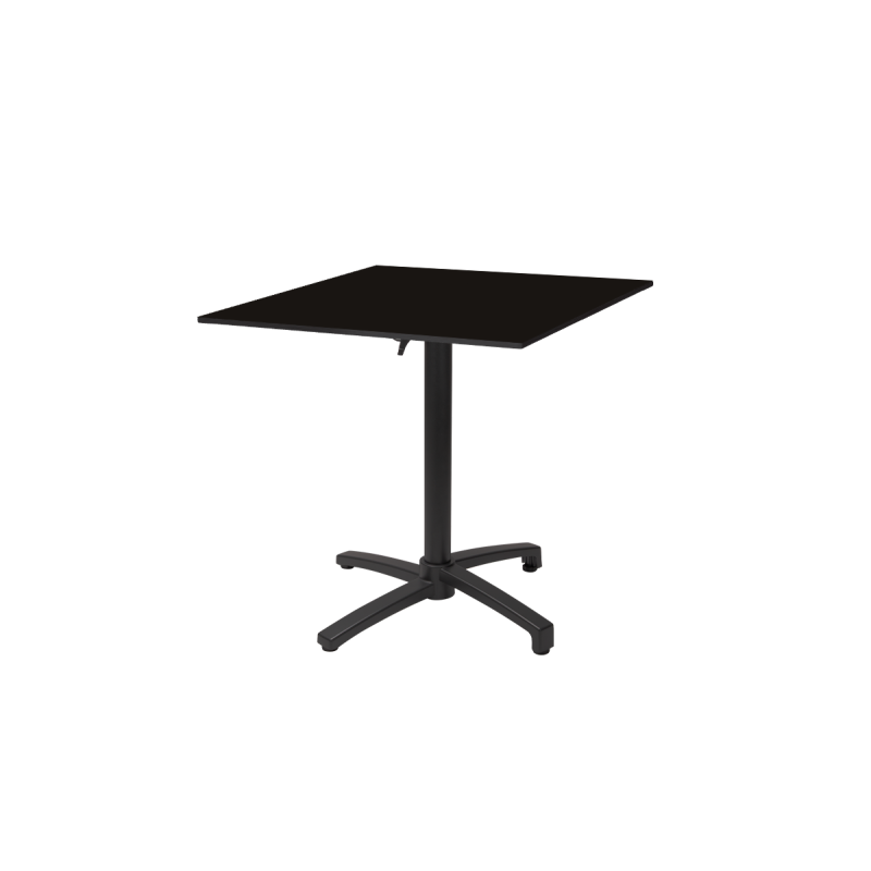 Biergartentische CROSS COMFORT Mit HPL-Platten 70x70 schwarz