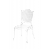 Der Stuhl für Braut und Bräutigam AMOR Transparent