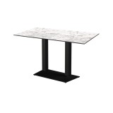 Café-Tisch OMEGA DUO mit HPL-Tischplatte