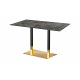 Café-Tisch OMEGA DUO mit HLP-Tischplatte