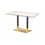 Café-Tisch OMEGA DUO mit HLP-Tischplatte