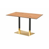 Café-Tisch OMEGA DUO mit HLP-Tischplatte