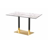 Café-Tisch OMEGA DUO mit HLP-Tischplatte