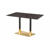 Café-Tisch OMEGA DUO mit HLP-Tischplatte
