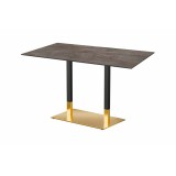 Café-Tisch OMEGA DUO mit HLP-Tischplatte