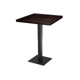 Café-Tisch ADAPTIVE Tischplatte mit Holzfurnierplatte