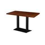 Café-Tisch GIZA DUO mit Holzfurnierplatte
