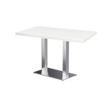 Café-Tisch SIGMA R mit Holzfurnierplatte