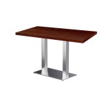 Café-Tisch SIGMA R mit Holzfurnierplatte