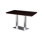 Café-Tisch SIGMA R mit Holzfurnierplatte
