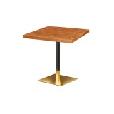Café-Tisch OMEGA mit Holzfurnierplattec