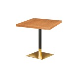 Café-Tisch OMEGA mit Holzfurnierplattec