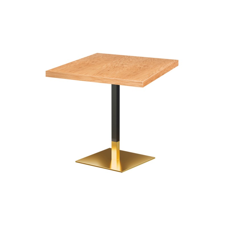 Café-Tisch OMEGA mit Holzfurnierplattec