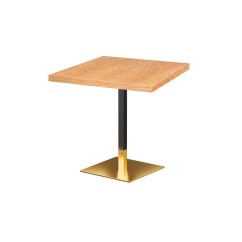 Café-Tisch OMEGA mit Holzfurnierplattec