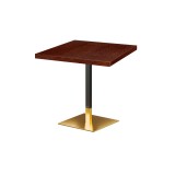 Café-Tisch OMEGA mit Holzfurnierplattec