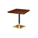 Café-Tisch OMEGA mit Holzfurnierplattec