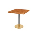 Café-Tisch OMEGA R mit Holzfurnierplatte