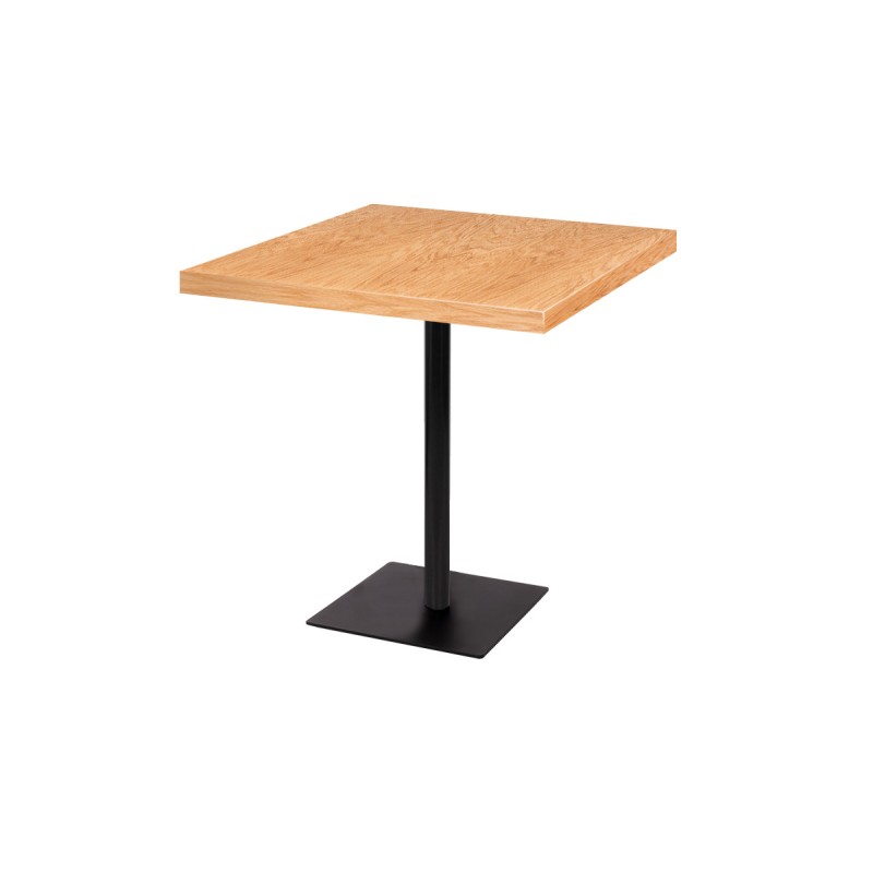 Café-Tisch ALFA FOLD mit furnierter Holzplatte