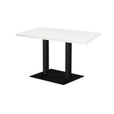 Café-Tisch ALFA XL DUO mit furnierter Holzplatte