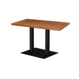 Café-Tisch ALFA XL DUO mit furnierter Holzplatte