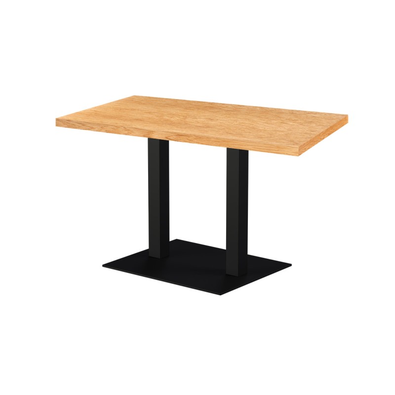 Café-Tisch ALFA XL DUO mit furnierter Holzplatte