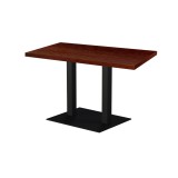 Café-Tisch ALFA XL DUO mit furnierter Holzplatte