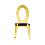 Metallener Hochzeitsstuhl Glamour Tap Gold–Schwarz