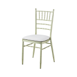 Metall-Hochzeitsstuhl CHIAVARI TIFFANY Champagner
