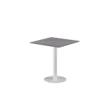 Biergartentisch ALFA R weiß mit tischplatte aus gesintertem Quarzstein