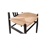 Holz Restaurantstuhl WISHBONE schwarz