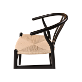 Holz Restaurantstuhl WISHBONE schwarz