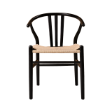 Holz Restaurantstuhl WISHBONE schwarz