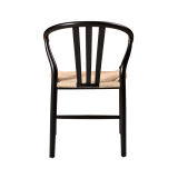 Holz Restaurantstuhl WISHBONE schwarz