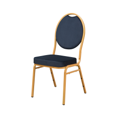 Stapelstühle / Bankettstühle HERMAN MODERN Schwarz Velours