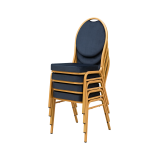 Stapelstühle / Bankettstühle HERMAN MODERN Schwarz Velours