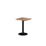 Tisch mit Eichenplatte ALFA R Schwarz