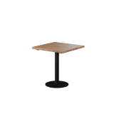 Tisch mit Eichenplatte ALFA R Schwarz