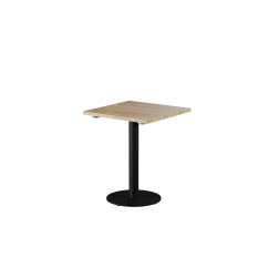 Tisch mit Holzplatte ALFA R Schwarz