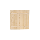 Tisch mit Holzplatte ALFA R Schwarz