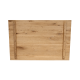 Tisch mit Eichenplatte ALFA DUO Grau