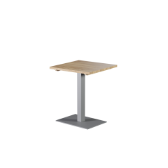 Tisch mit Holzplatte ALFA 40x55 Grau