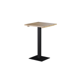 Tisch mit Holzplatte ALFA BAR Schwarz